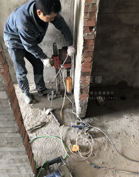 四川岳池酒店裝修門(mén)窗口切割