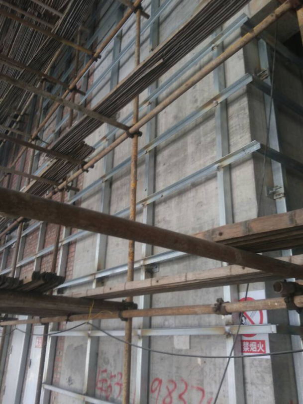 朗天通訊，室內(nèi)裝修工程，墻面處理