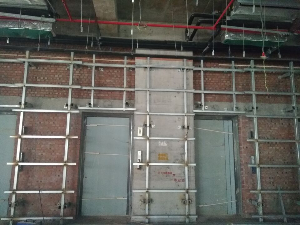 朗天通訊，室內(nèi)裝修工程，墻面處理